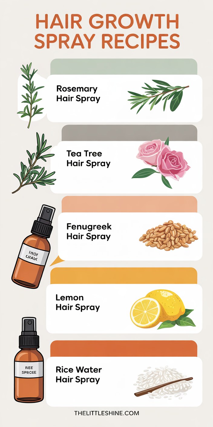 DIY Hair Growth Spray Recipes for Faster Hair Growth at Home