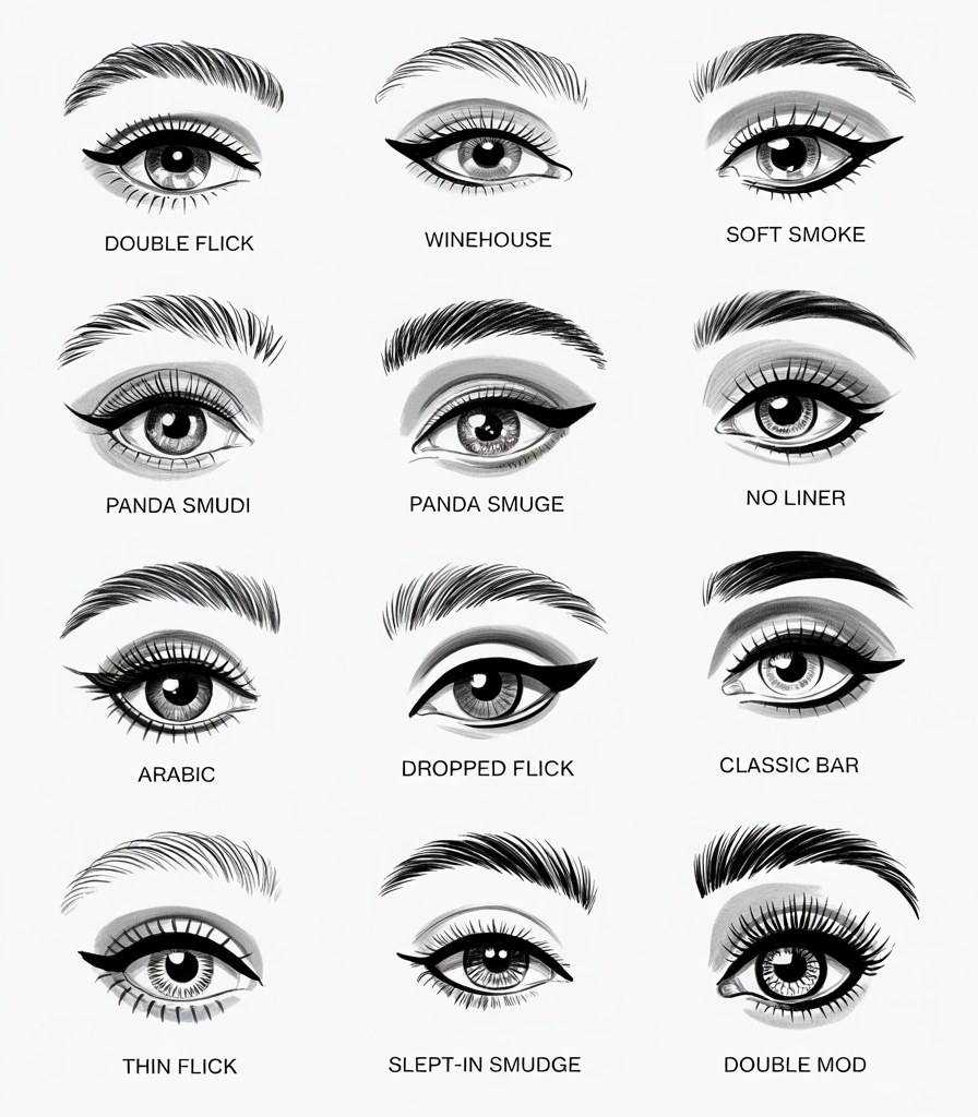 12 Eyeliner Styles & Eye Makeup Techniques Beginners Need to Know