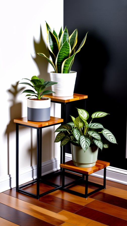 DIY Tiered Plant Stand | Maximize Small Bathroom Space | Easy Scrap Wood Project