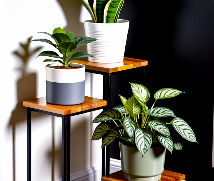 DIY Tiered Plant Stand | Maximize Small Bathroom Space | Easy Scrap Wood Project