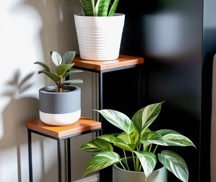 DIY Tiered Plant Stand for Small Bathroom Decor | Scrap Wood Project