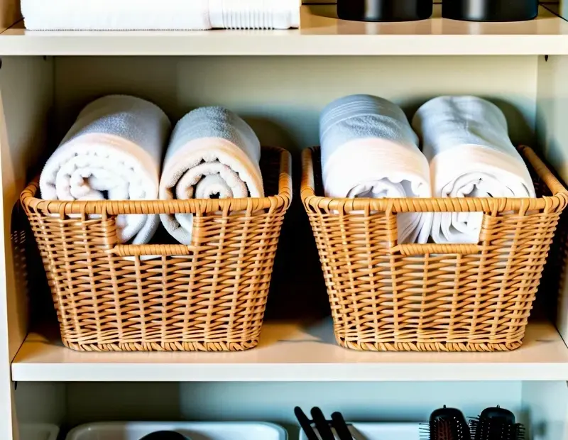 Spring Bathroom Organization Ideas for Small Spaces | Minimalist Shelf Setup