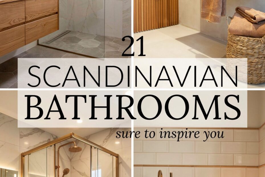 Modern Scandinavian Bathroom Decor Ideas | Minimalist & Functional Design for Small Spaces