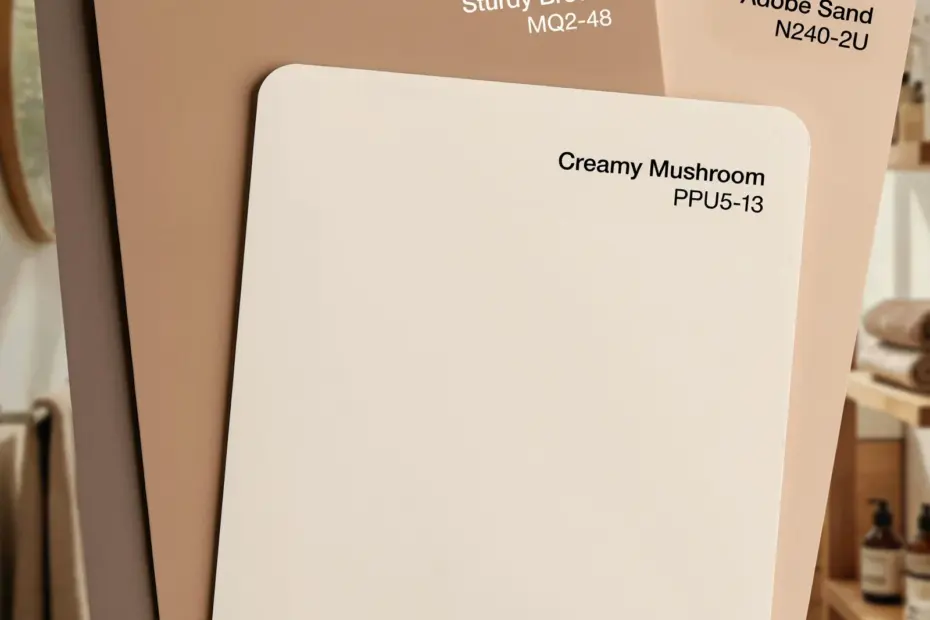 Behr Creamy Mushroom Bathroom Color Ideas | 30 Palette Styles for a Serene Retreat